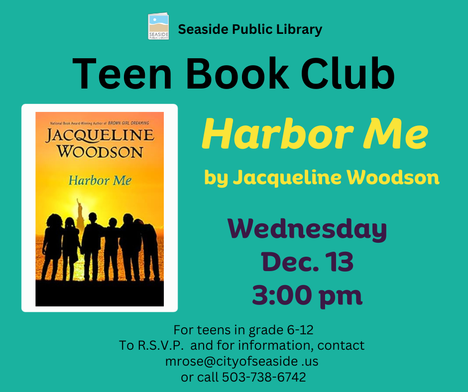 Teen Book Club: Harbor Me By Jacqueline Woodson