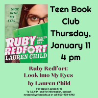 Teen Book Club: Ruby Redfort: Look Into My Eyes by Lauren Child