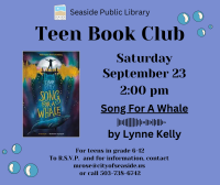 Teen Book Club September 25th, 2023 